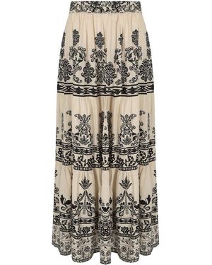 PAHIESA FORMENTERA Ecru And Long Skirt - Natural