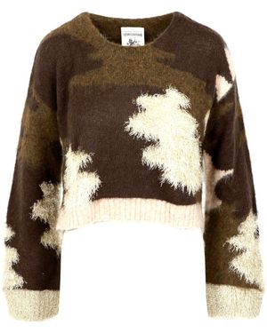 Semicouture Halbblutpullover - Braun