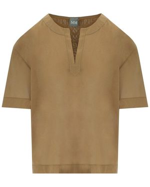 Max Mara Fidato Camel Blouse - Natural