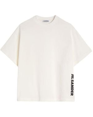Jil Sander Camiseta de algodón de - Blanco