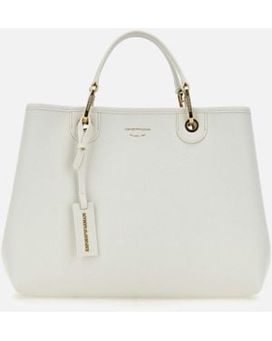 Emporio Armani My Ea Vegan Leather Borse - Bianco
