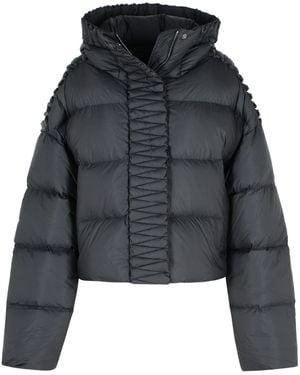 RAXXY Polyester Hooded Down Jacket - Black