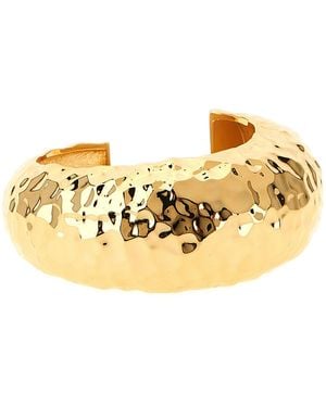 Self-Portrait Pulsera 'Cuff de oro martillado' - Metálico