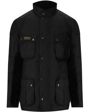 Barbour International Winter Lockseam Wax Jacket - Black