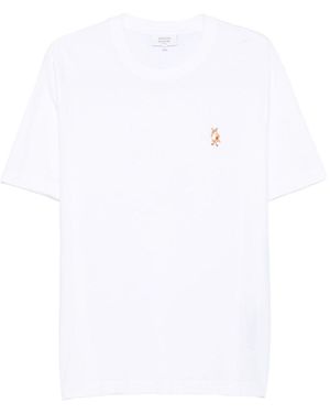 Maison Kitsuné Maglietta Di Cotone Volpe - Bianco