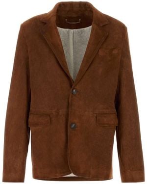 Golden Goose Deluxe Brand Suede Robyn Blazer - Brown