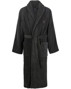 Polo Ralph Lauren Bademantel Mit Pony - Schwarz