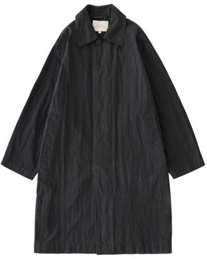 Studio Nicholson Nylon En Cotton Blend Coat - Zwart