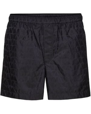 Valentino Toile Ikonograph Schwimmshorts - Schwarz