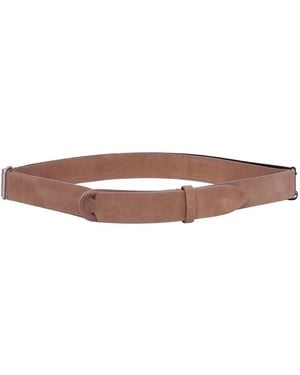 Claudio Orciani Calf Leather Minimalist Design Belt - Brown