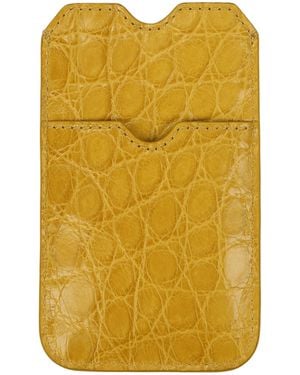 Burberry Leather Cell Phone Case/Mustard - Yellow