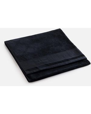 Elisabetta Franchi Jacquard Terry Beach Towel - Blue