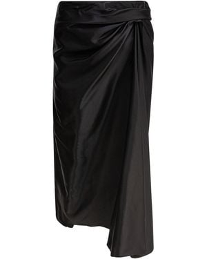 Balenciaga Draped Skirt - Black