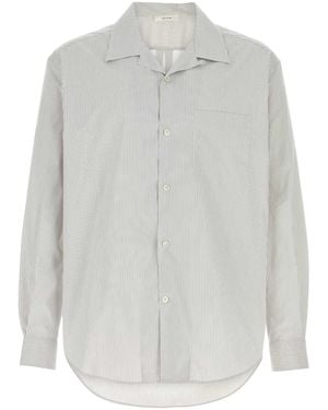 The Row Embroidered Stretch Poplin Vanja Shirt - White