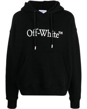 Off-White c/o Virgil Abloh Hoodie Big Bookish Skate En Coton - Noir