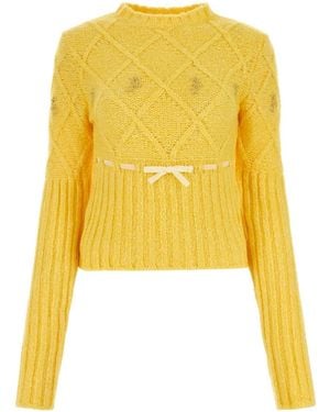 Cormio Wool Blend Sweater - Yellow