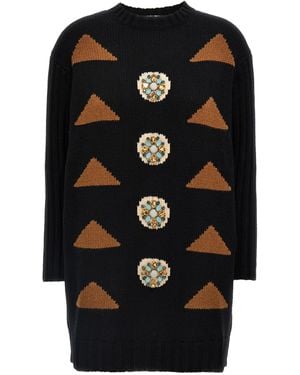 Max Mara Kleid "Maracas" - Schwarz