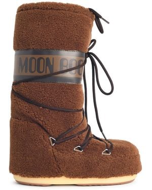 Moonboot Faux Fur Boot - Brown