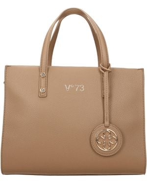 V73 Borse A Mano Donna Eco Pelle/Naturale - Brown