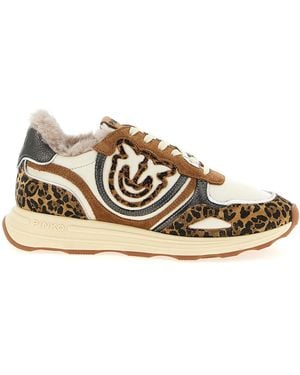 スニーカー PINKO Women Sneakers SS0023E013U4R Beige Pinko Zoe' Beige Low-Top Sneaker | ShopSimon