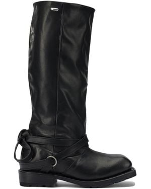 Our Legacy "Cattle Hide" Knee Boots - Black