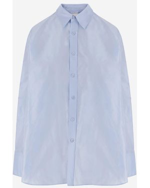 Carven Übergroßes Seidenhemd von - Blau