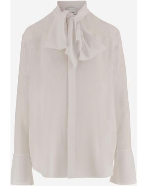 Sa Su Phi Chemise en soie - Blanc