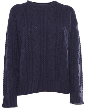 Kangra Cashmere Spin With Three Shoulders - Blue