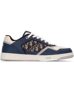 Dior Oblique Leder -Turnschuhe - Blau
