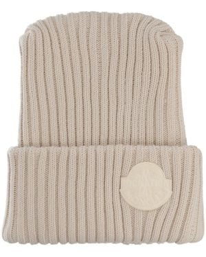 Moncler Genius Wool Cap - Natural