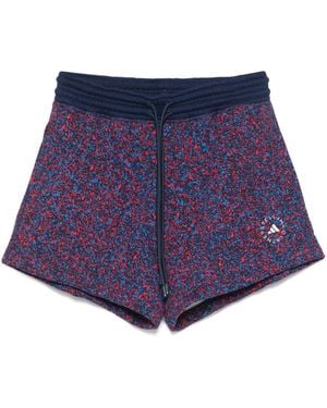 adidas By Stella McCartney Logo Cotton Shorts - Blue