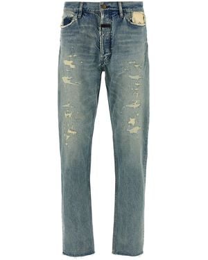 Fear Of God Angst Voor God 'gerepareerde Klassieke 5 Pocket' Jeans - Blauw