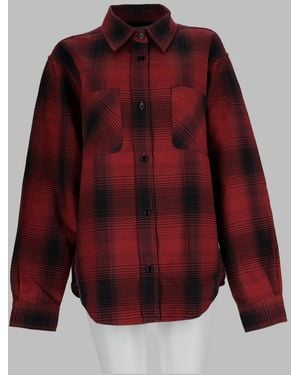 Our Legacy Bison Check Ranch Cotton Shirt - Red