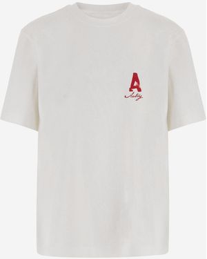 Autry Katoenen T-shirt Met Logoprint - Wit