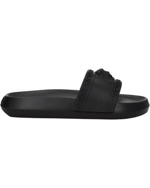 Versace Slippers And Clogs Rubber - Black
