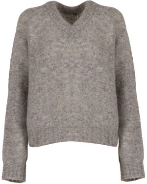 Aspesi Pullover Mit V-Ausschnitt - Grau
