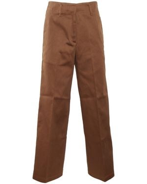 forte_forte Stretch Leggings With Heavy Cotton Cover - Brown