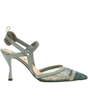 Fendi 'colibrì Lite' Slingback - Metallic