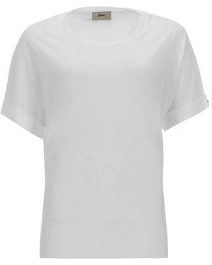 Herno Cotton Blend T-Shirt - White