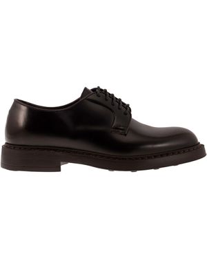 Doucal's Doucals Leder Derby Schnürung - Schwarz