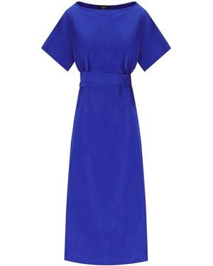 Weekend by Maxmara Finish Electric Midi Dress - Blue