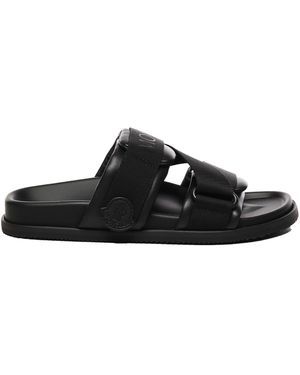 Moncler Mon Summer Slides - Schwarz