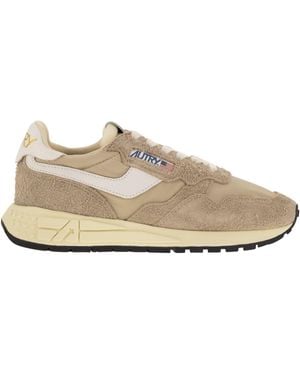 Autry Reelwind Suede E Trainer Tessile Tecnico - Neutro