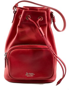 LA ROSE Bolso Satchel De Piel Rojo