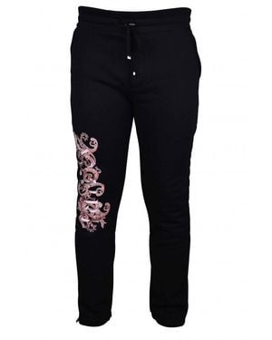 Amiri Cotton Sweatpants With Graphic Branding - Blue