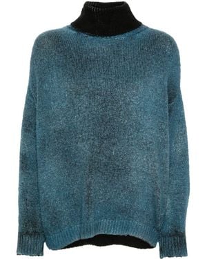 Avant Toi Pullover Mit Kontrastkragen - Grün