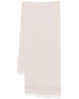 Emporio Armani Wool Scarf - White