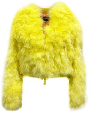 DSquared² Bomberjacke mit Federn - Gelb