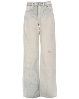 Our Legacy Ripped Printed Jeans - White