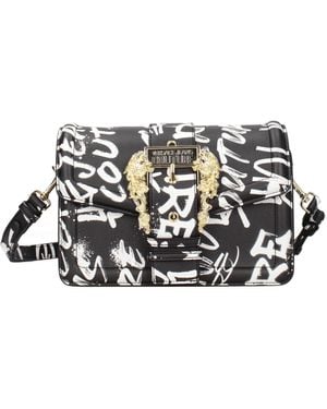 Versace Jeans Couture Borse A Spalla Couture Donna Poliuretano Nero/Bianco - Multicolour